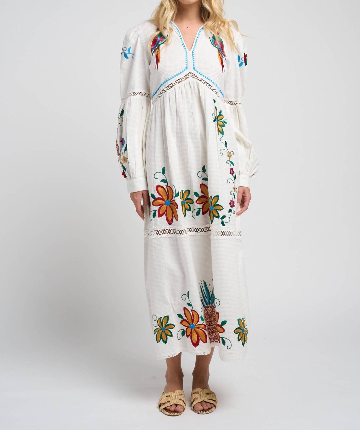 Guadalupe Design - Sofia Parrot Midi Dress