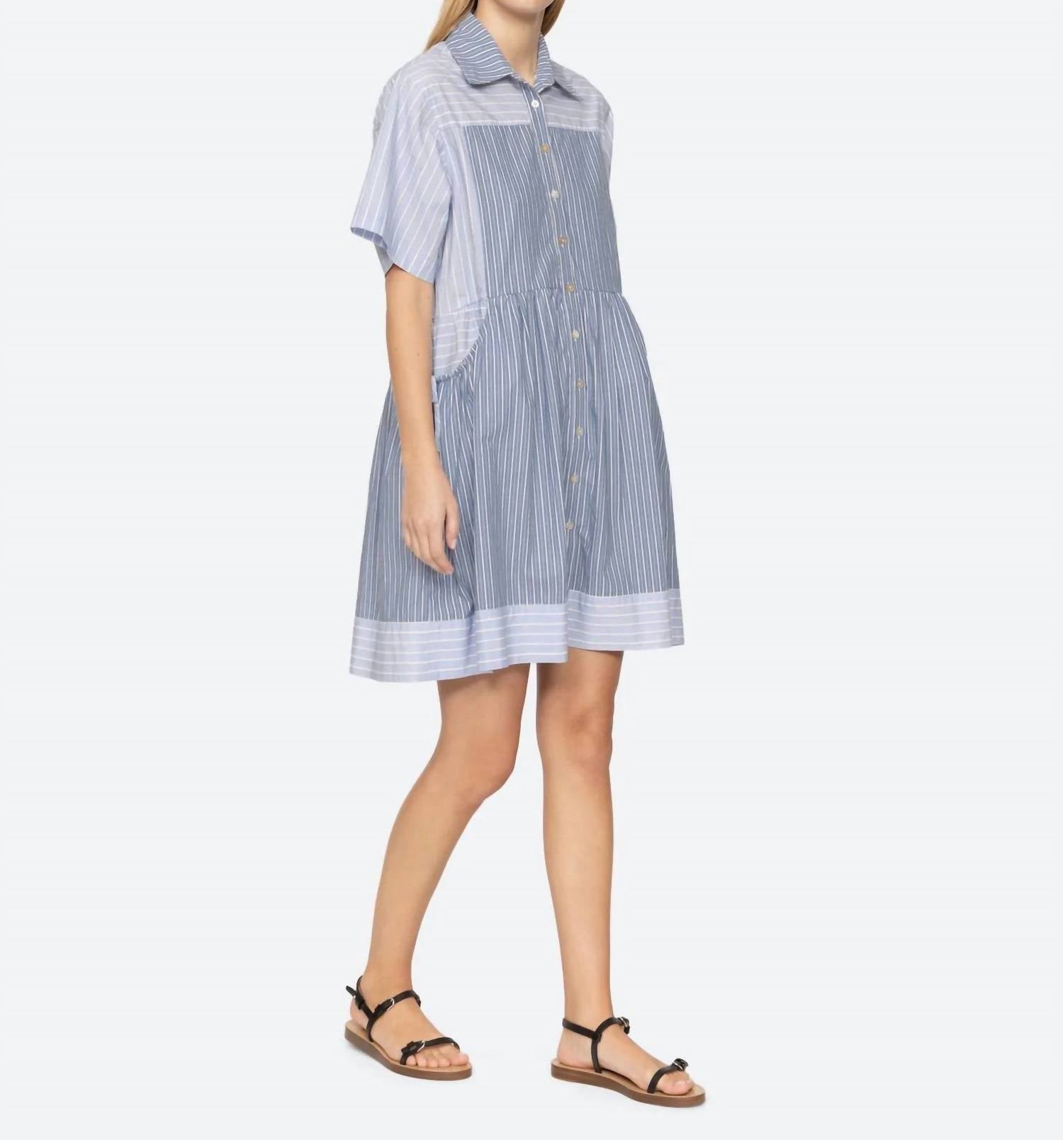 Sea - Helmi Tunic Striped Pattern Dress
