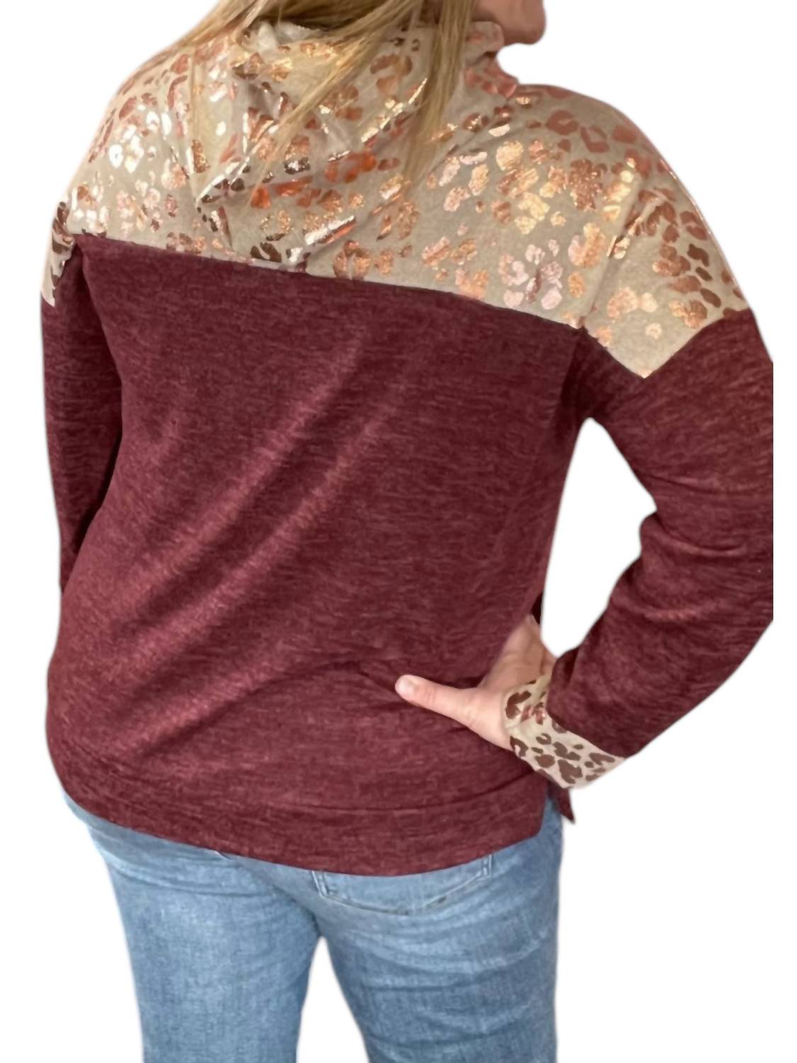 Honeyme - Animal Print Hoodie