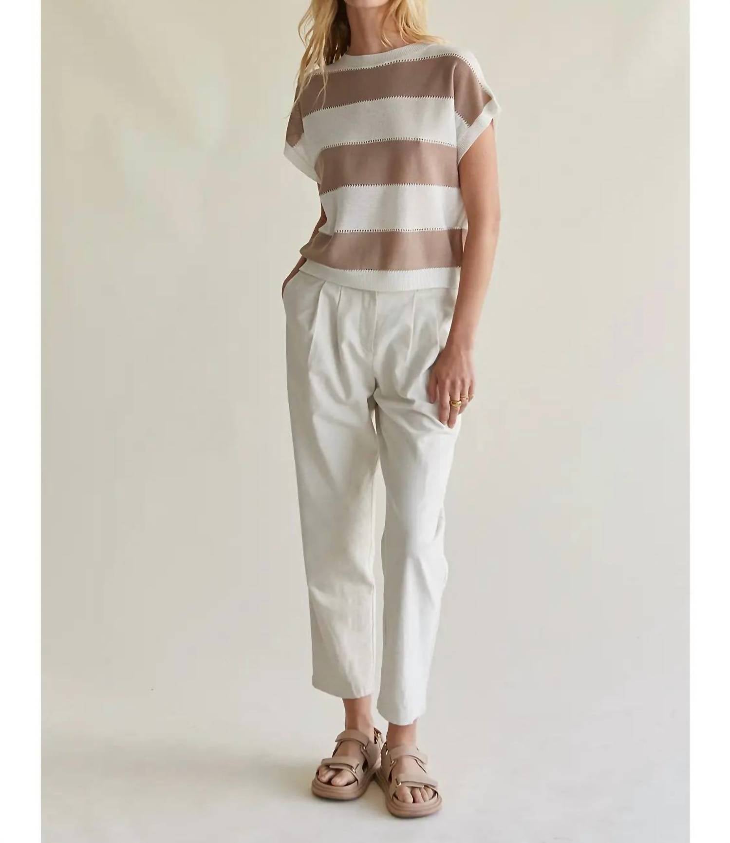 Crescent - Marcello Linen Pleated Pant