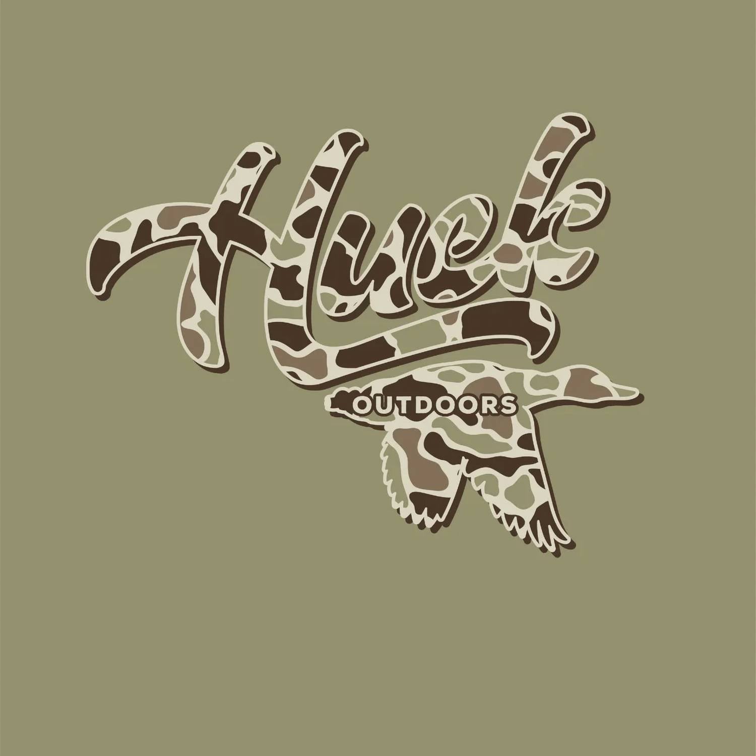 Huck Outdoors - Men's Old School Camo Huck Short Sleeve Tee