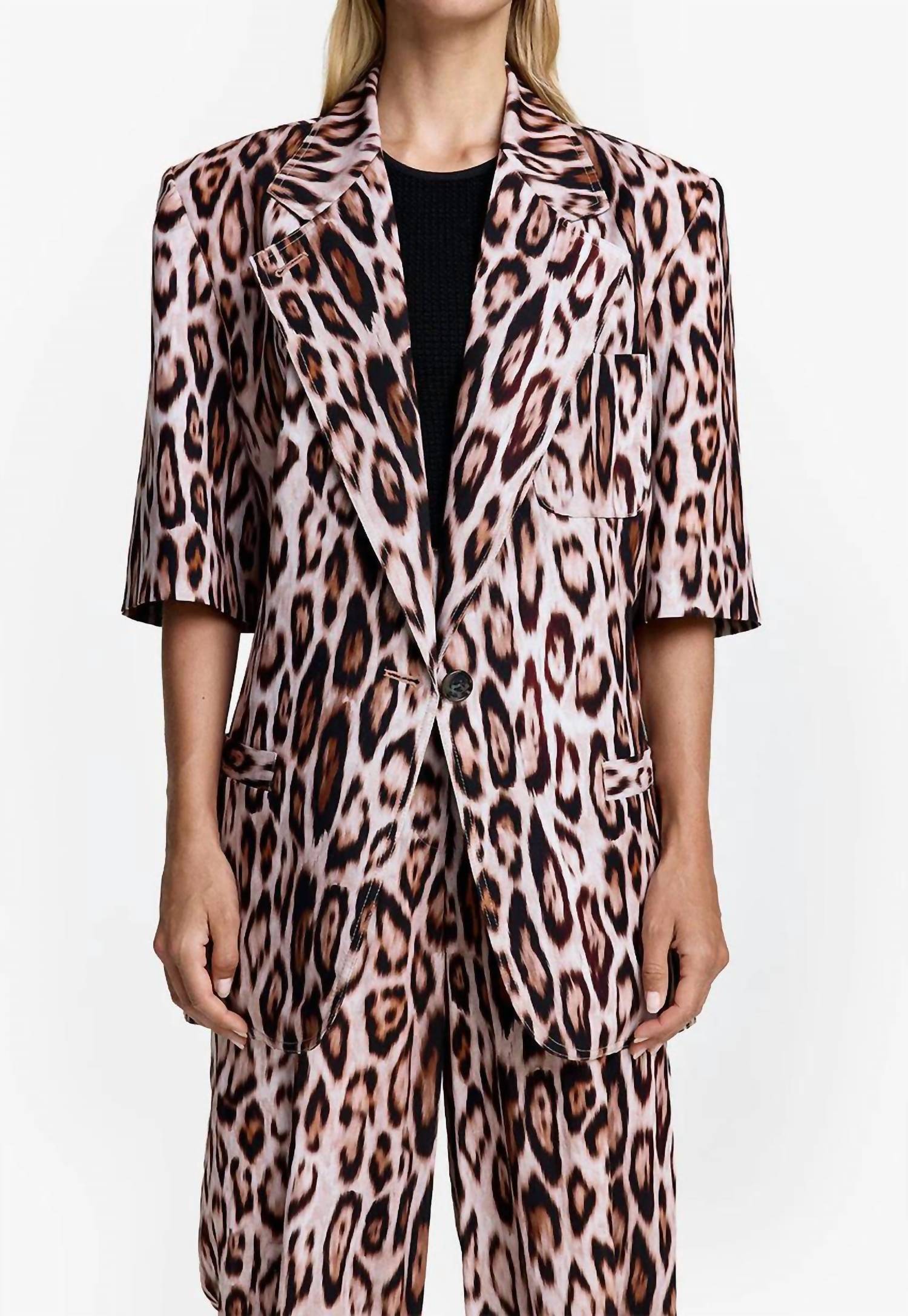 Smythe - Short Sleeve Oversized Blazer