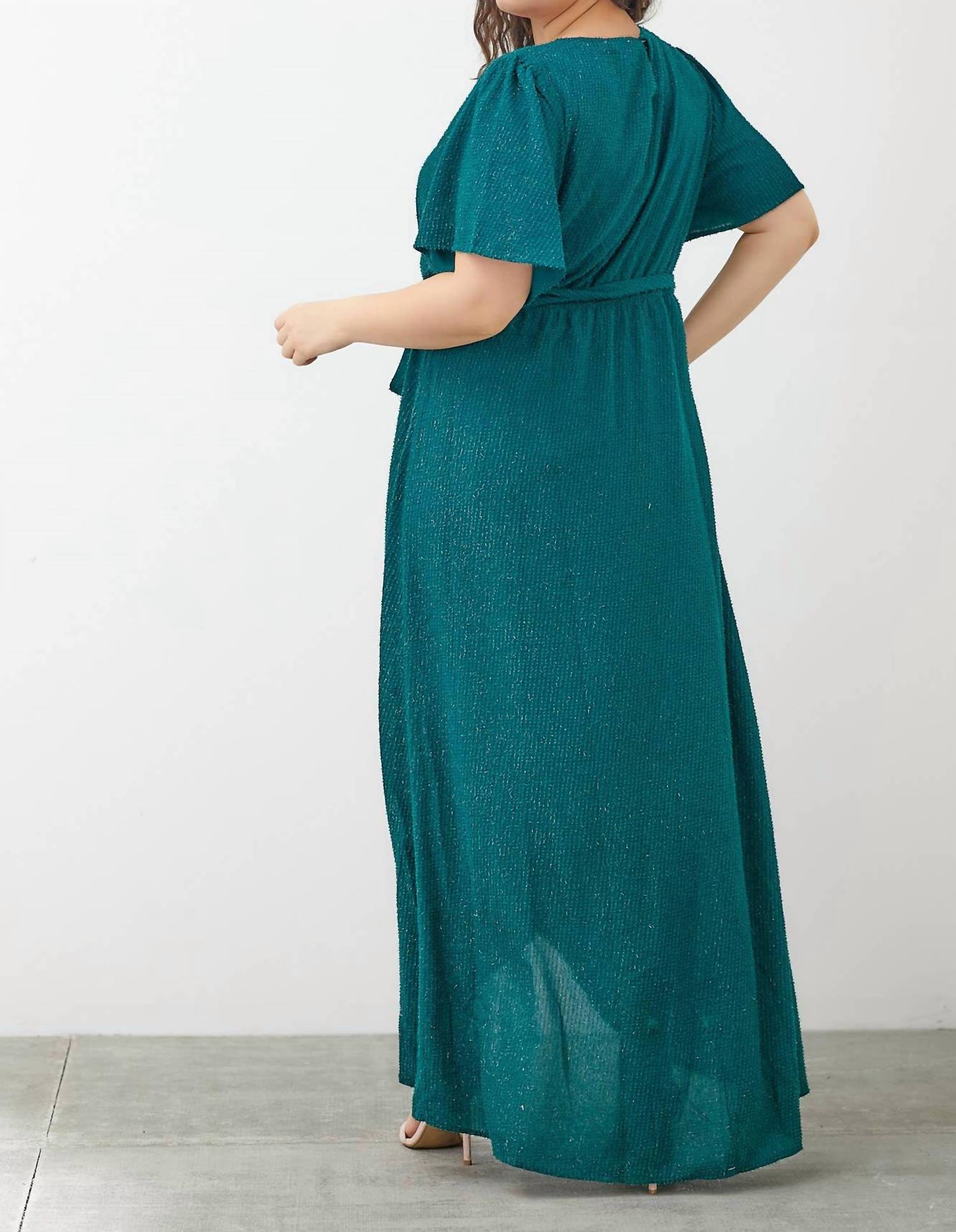 Polagram - Woven Texture Dress -PLUS