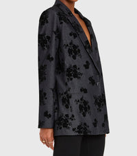Amanda Uprichard GRADY BLAZER in indigo - women's jacket - alternate view