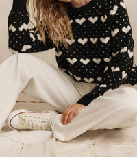 The Great. - Heart Crew Neck Sweater
