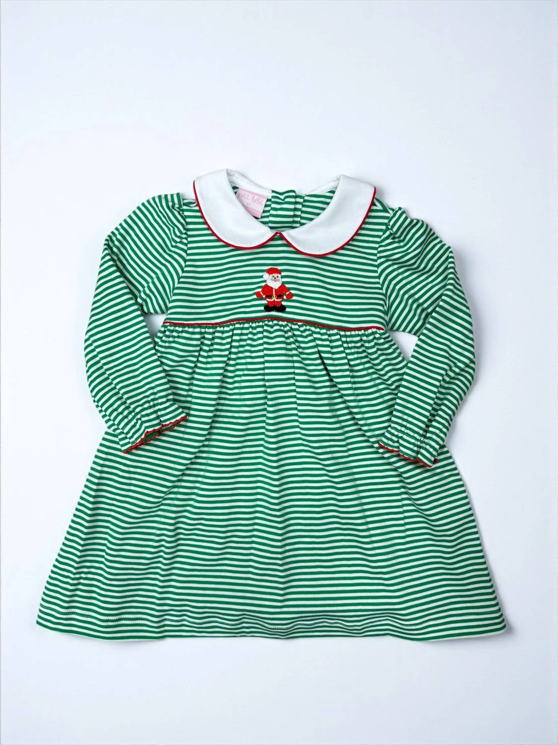 Petit Bebe - Girl's Santa Stripe Dress