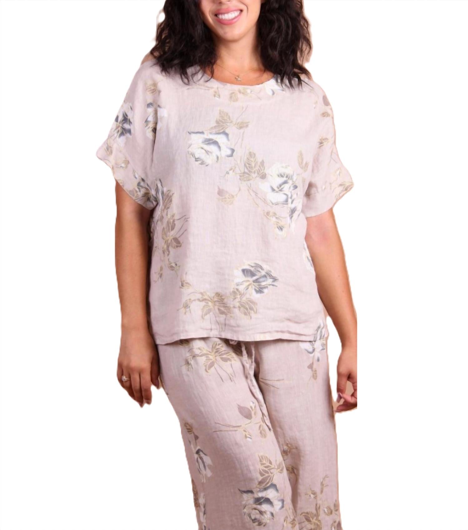 Gigi Moda - Sanremo High-low Short Sleeve Top
