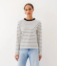 Karen Kane - Stripe Long Sleeve Top