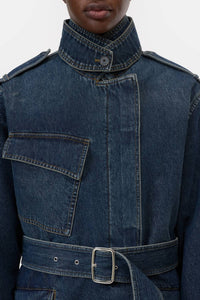Closed - Short Denim Trench Coat