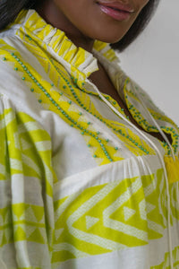 Just Bellina - Lime Tie Top - Plus