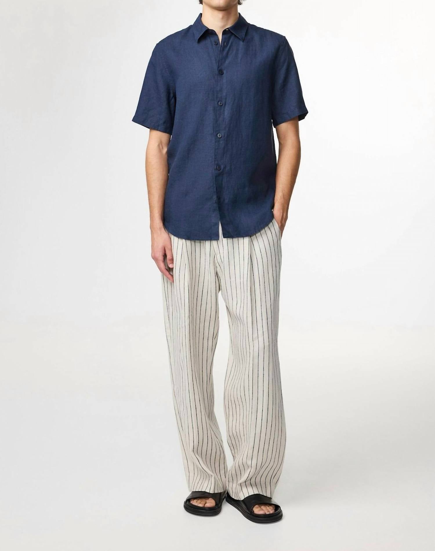 Nn07 - Enzo Short Sleeve Button Shirt