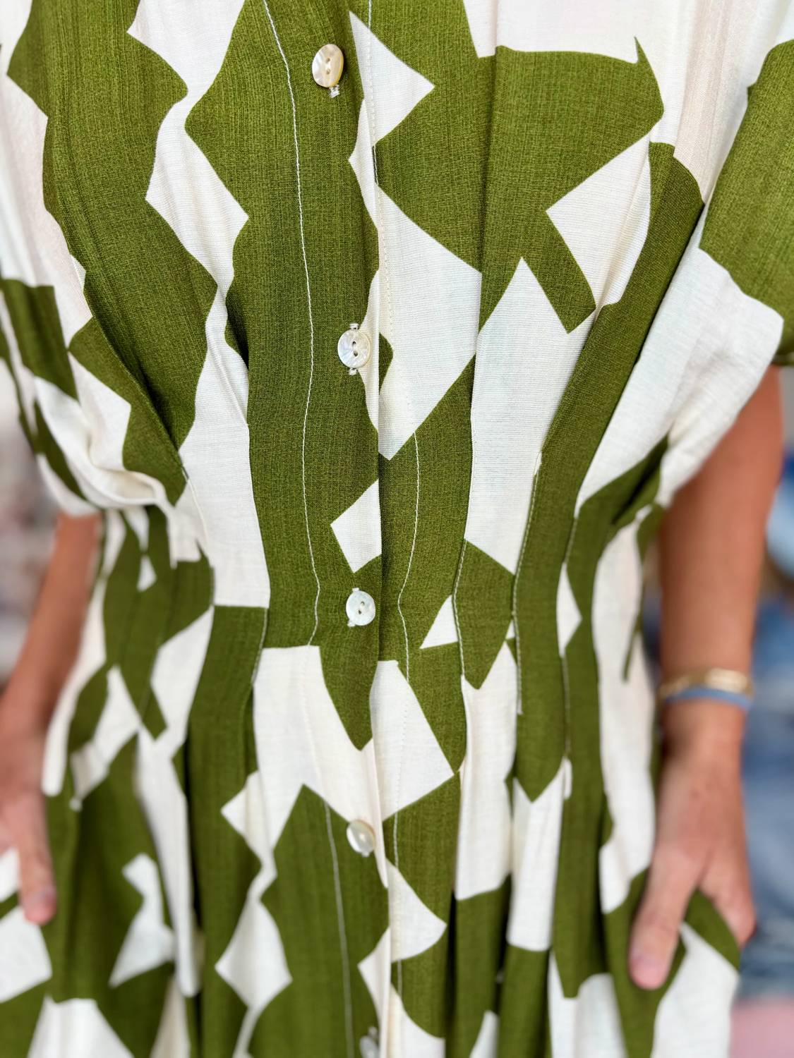 Thml - Geometric Printed Midi Dress
