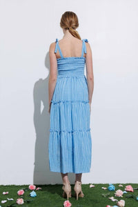 Aaron & Amber - Smocked Maxi Dress