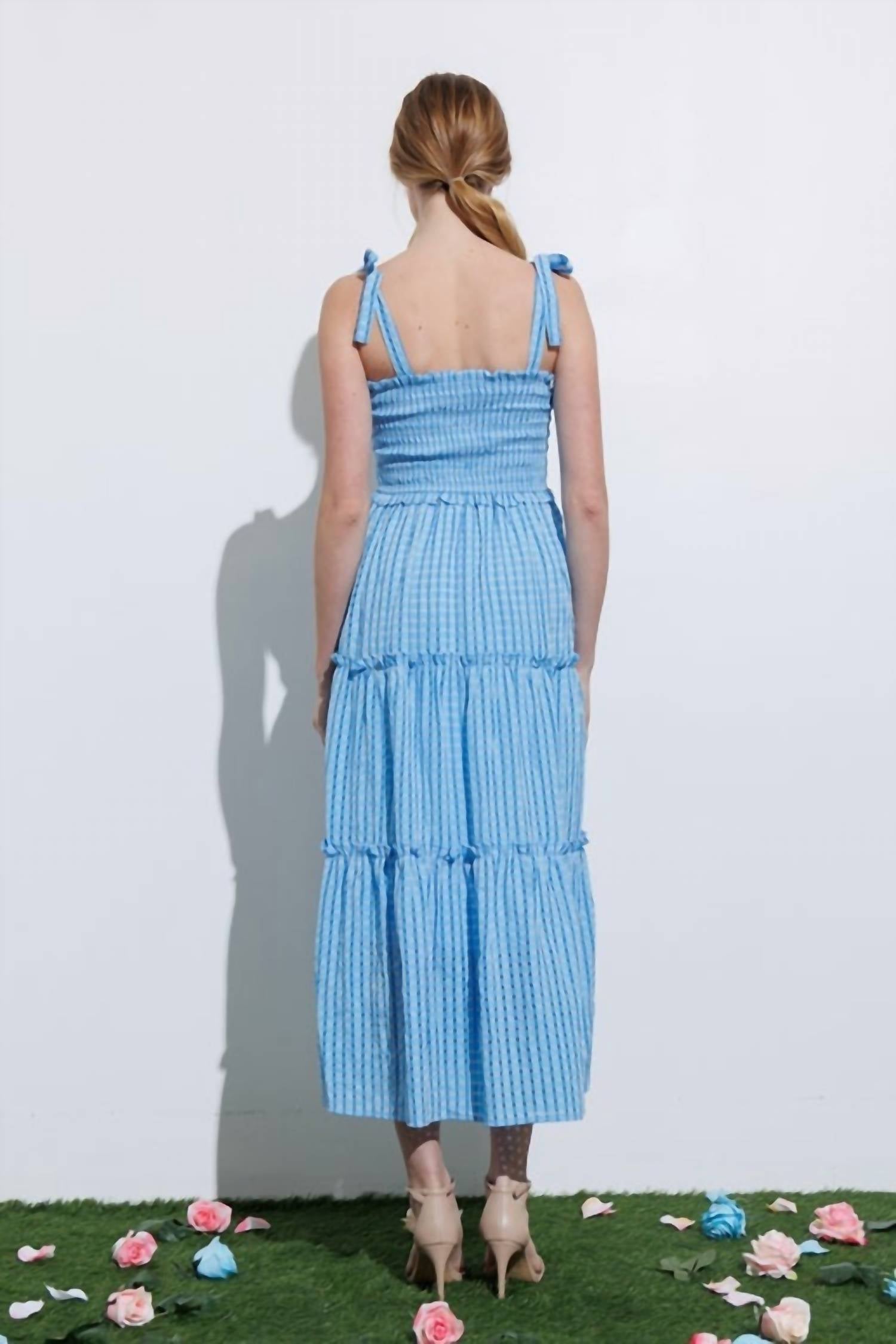 Aaron & Amber - Smocked Maxi Dress