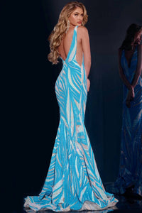 Jovani - Sleeveless Sequin Prom Dress