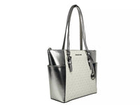 Michael Kors - Women's Charlotte Leather Top Zip Tote Bag Purse Large