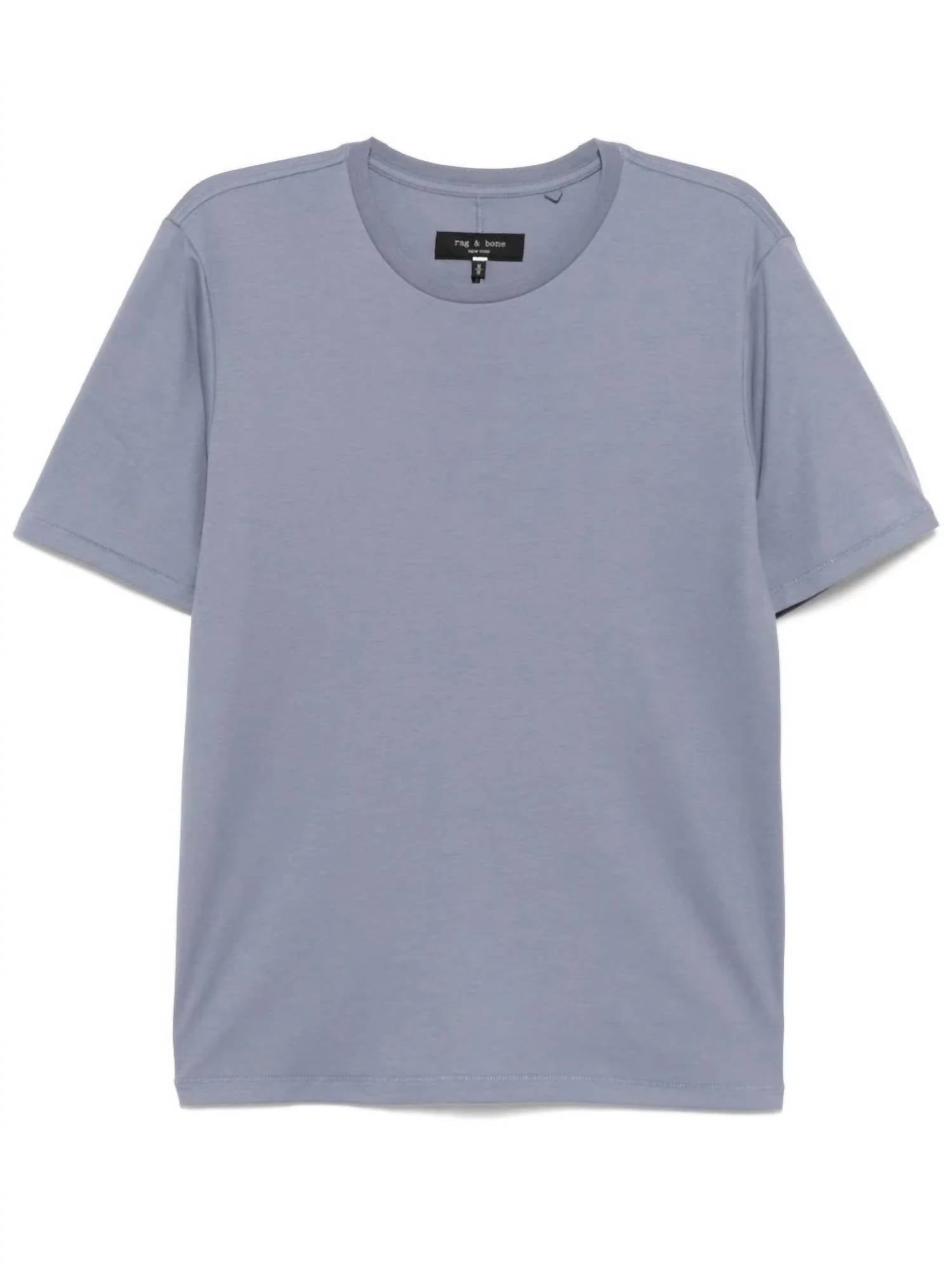 Rag & Bone Men's Pure Pima Tee in sea grey - men's t-shirt