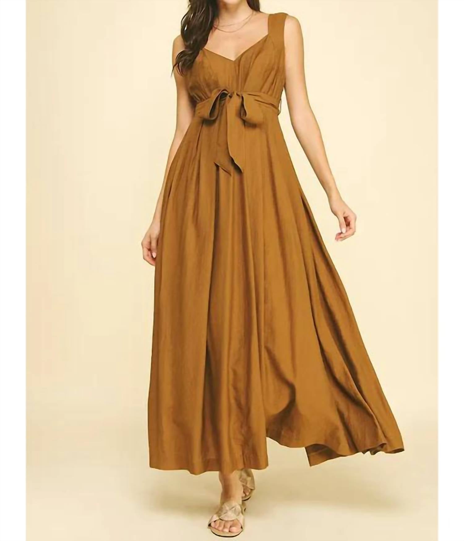 Pinch - Always Poised Tie-back Midi Dress