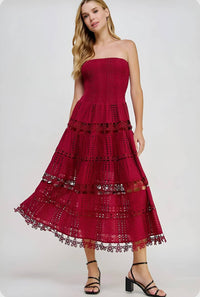 Strut & Bolt - Lena Eyelet Midi Dress