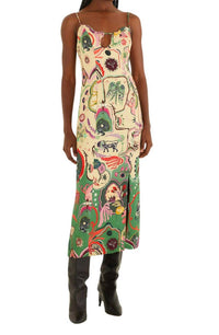 Farm Rio - Artsy Surreal Sleeveless Midi Dress
