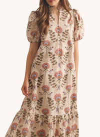 Entro - Soft And Chic Neutral Vibes Midi Dress - Plus
