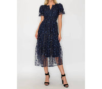Meet Me In Santorini - Women's Holiday Daisy Midi Dress