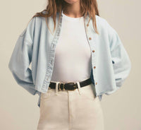 Favorite Daughter - Crop Ex-boyfriend shirt denim