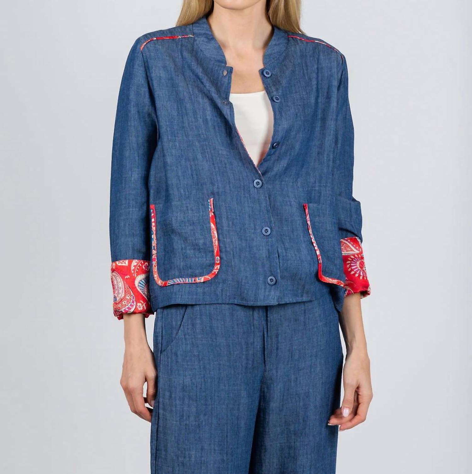 Aldo Martins - Janice Denim Button Front Jacket