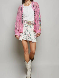 Pol - Crochet Zip-up Cardigan Hoodie