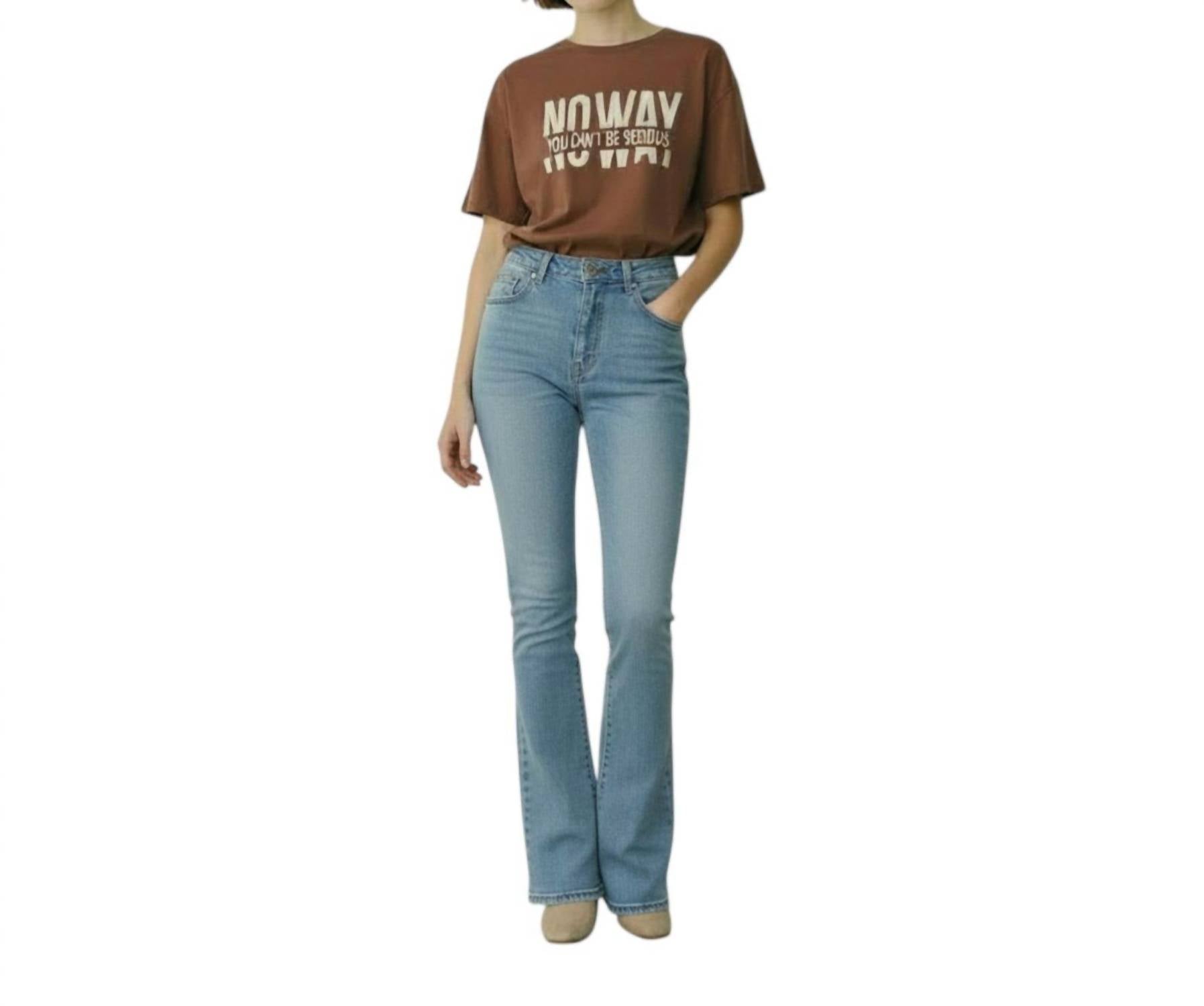 Ambar - No Way Printed Relaxed Fit T-shirt