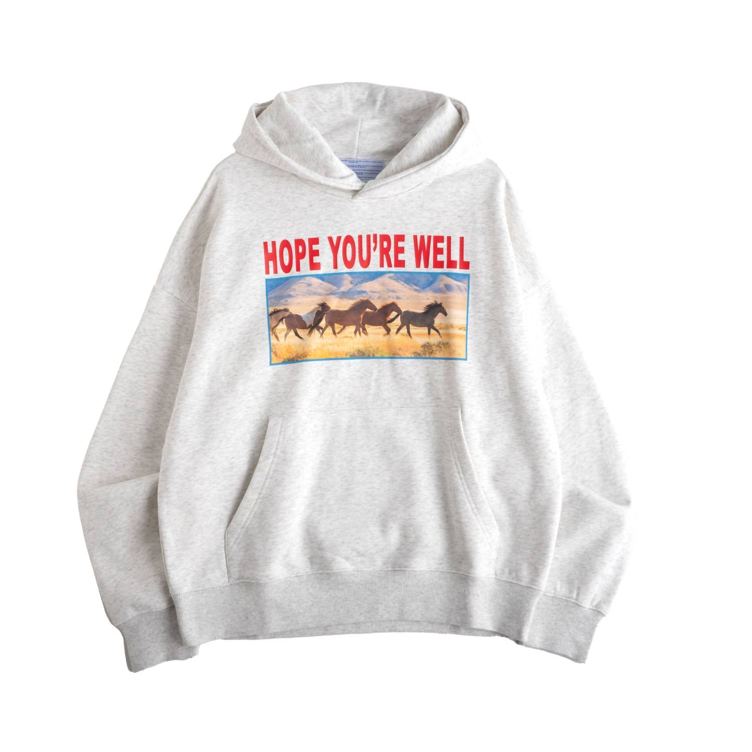 Jungles - Horses Hoodie With Kangaroo Pocket
