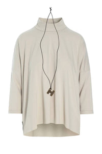 Henriette Steffensen - Women's Long Sleeves Blouse with Necklace