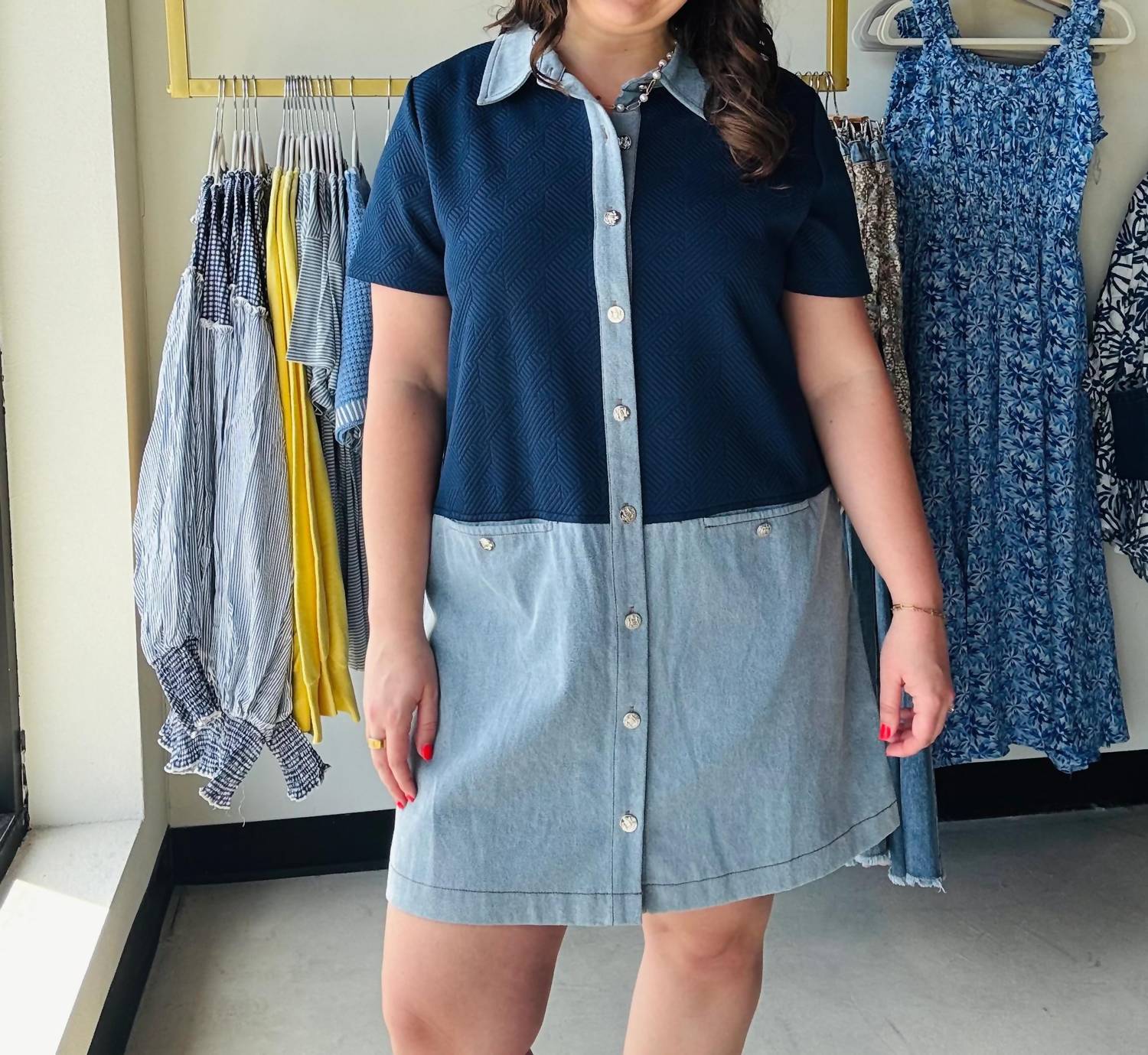 Entro - Women's Block Dress