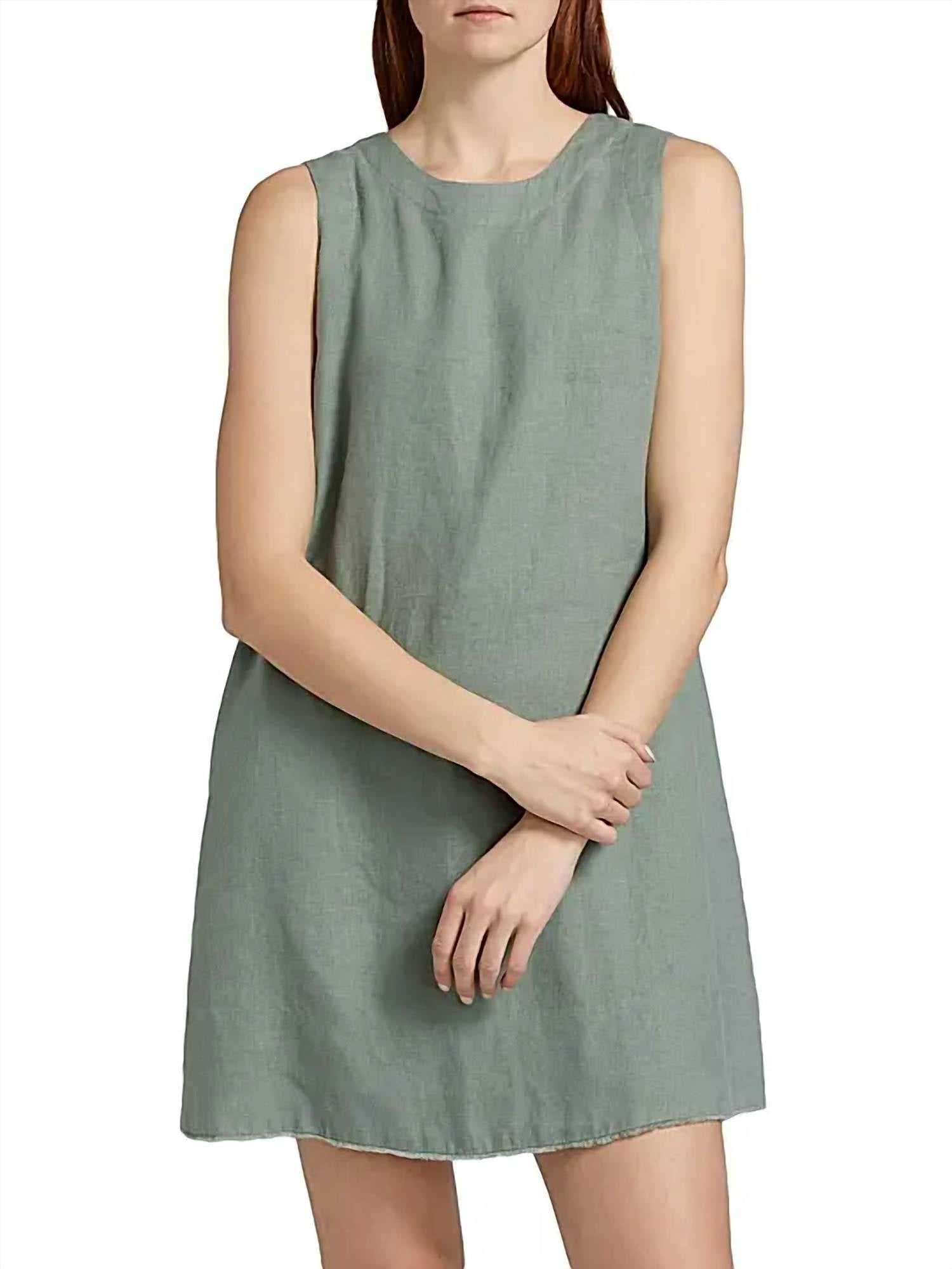 XIRENA Robyn Dress in sage brush - women's dress - detail view