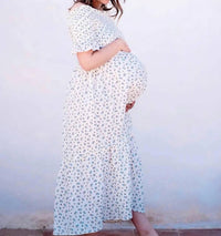 Liv Maternity - Floral Smocked Maternity Dress