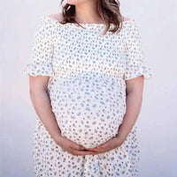 Liv Maternity - Floral Smocked Maternity Dress