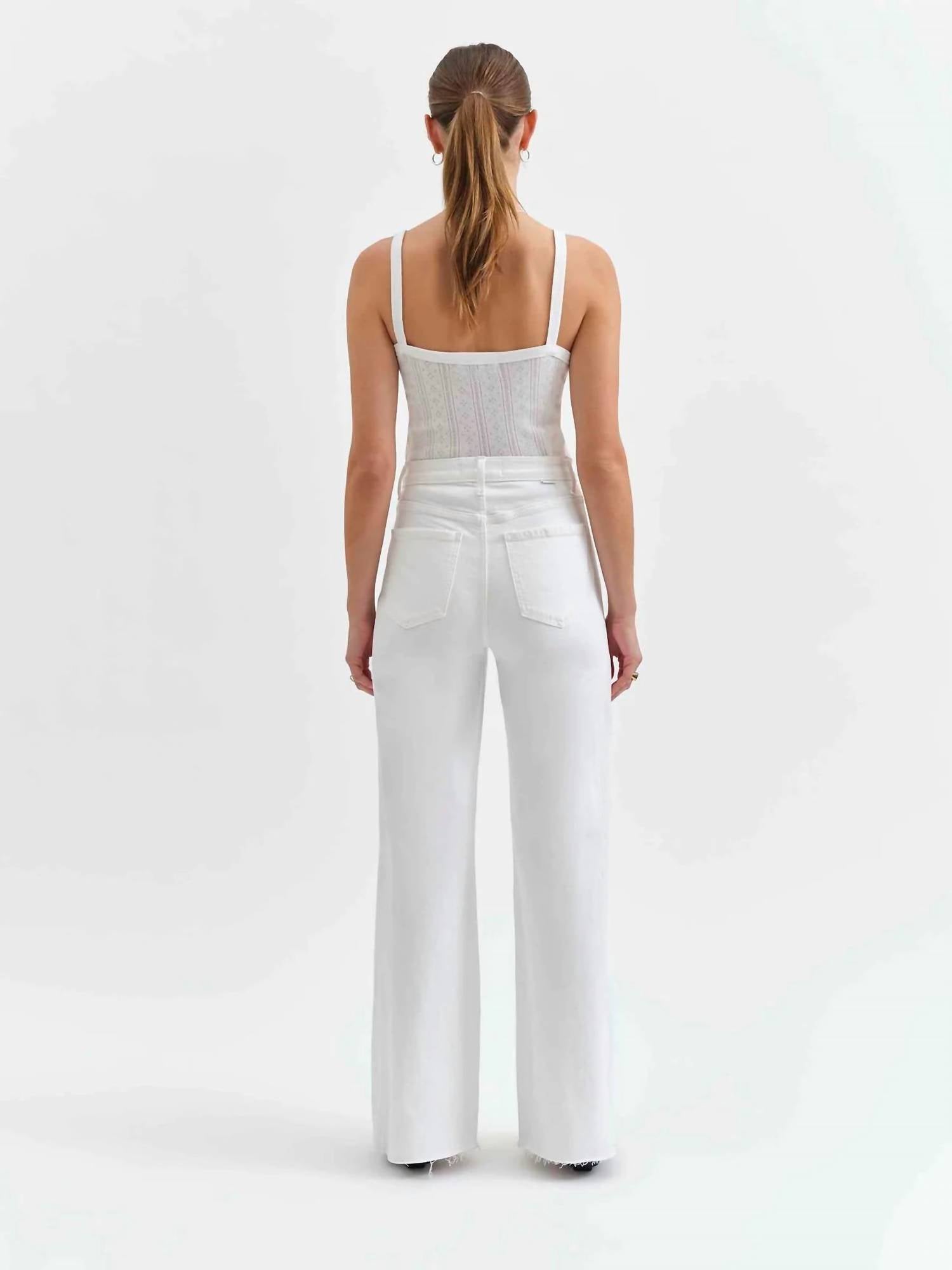 DAZE Far Out With Seaming Jeans in lamb - women's jeans - detail view