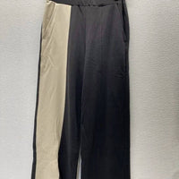 ALEMBIKA Women’s Slinky Flow Colorblock Pants in black ivory - women's pants