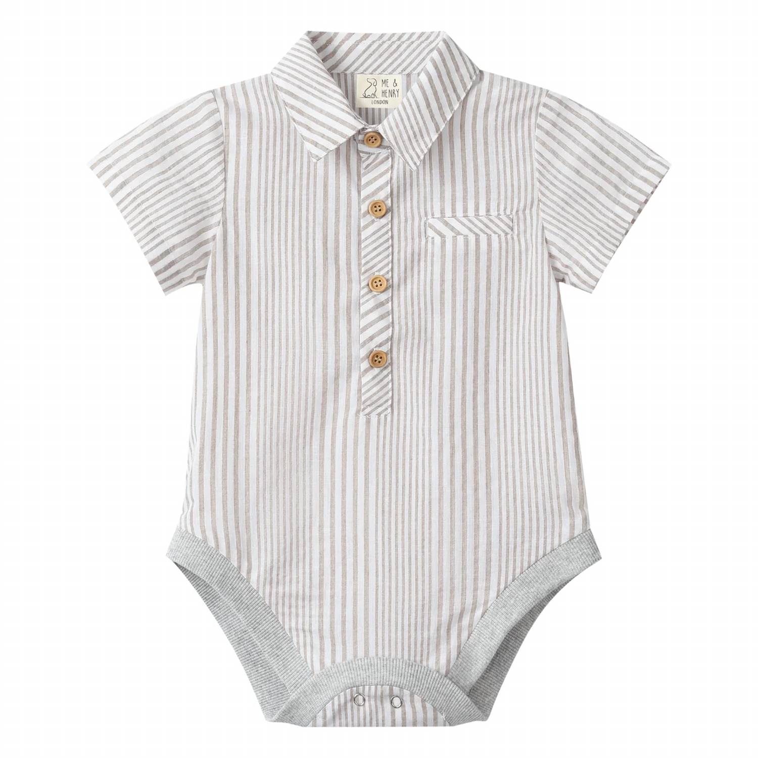 Me & Henry - Boys Helford Woven Onesie