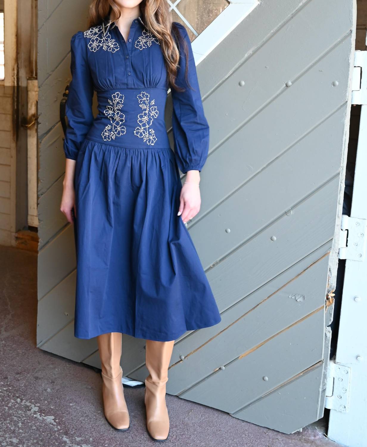 Never A Wallflower - Bluebonnet Long Dress