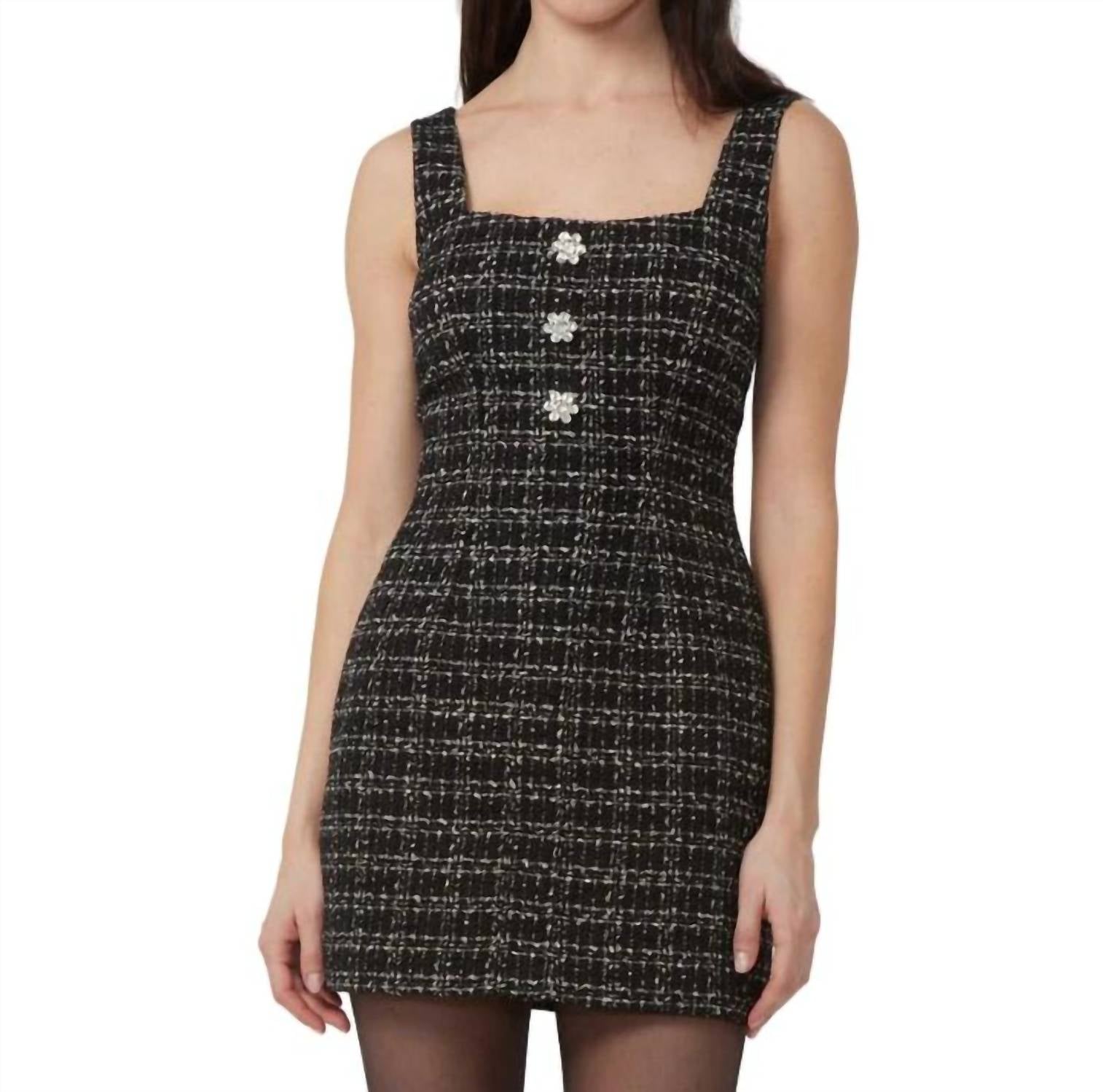GILNER FARRAR Alease Dress in blk jewel tw - women's dress