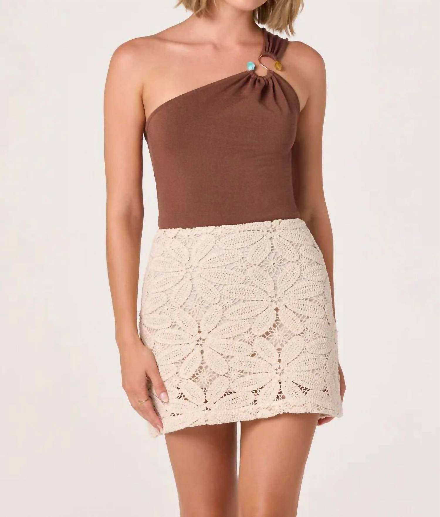 Astr - Medina Crochet Mini Skirt