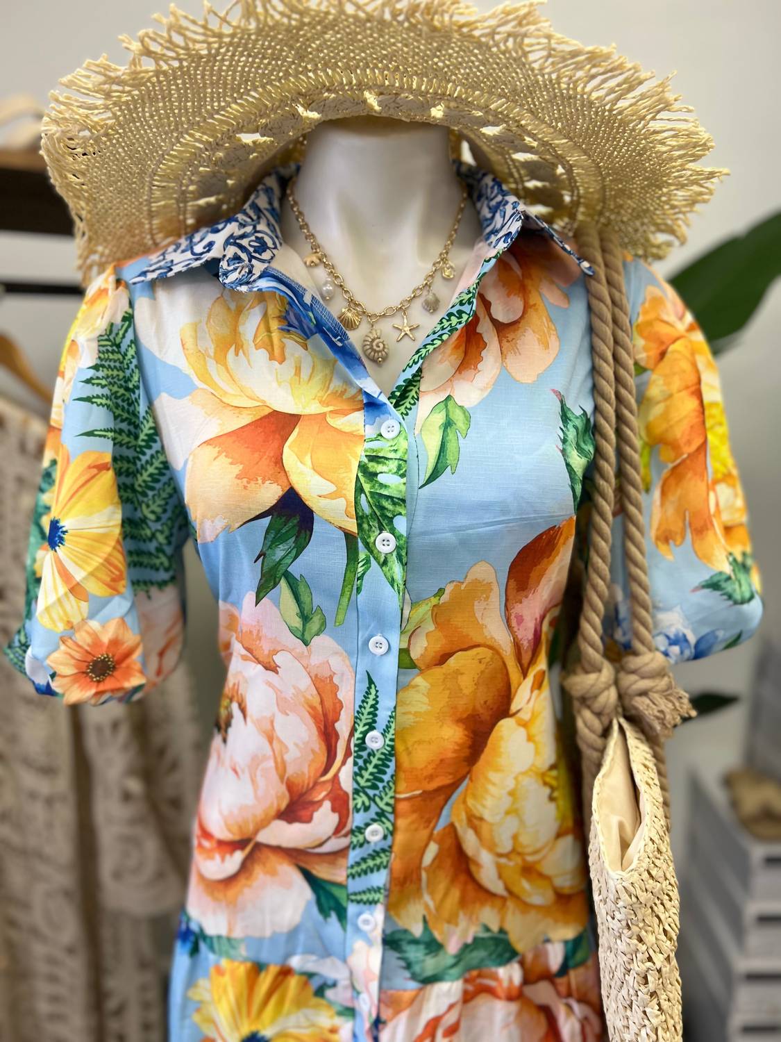 Tfy Collection - Tropical Summer Maxi Dress
