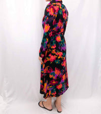 Jodifl - Abstract Paint Print Maxi Dress