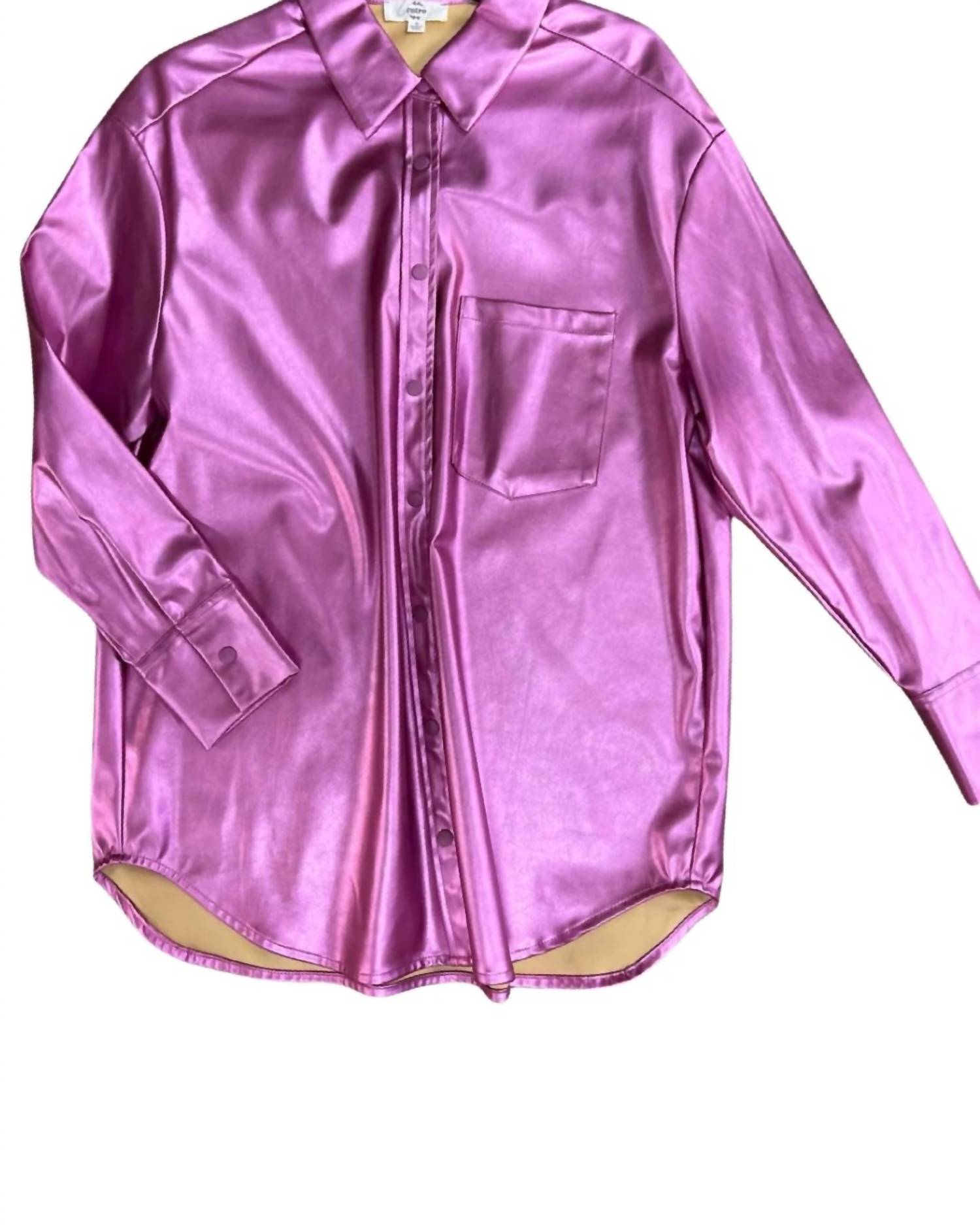 Entro - Women's Dreams Metallic Button Down Shirt