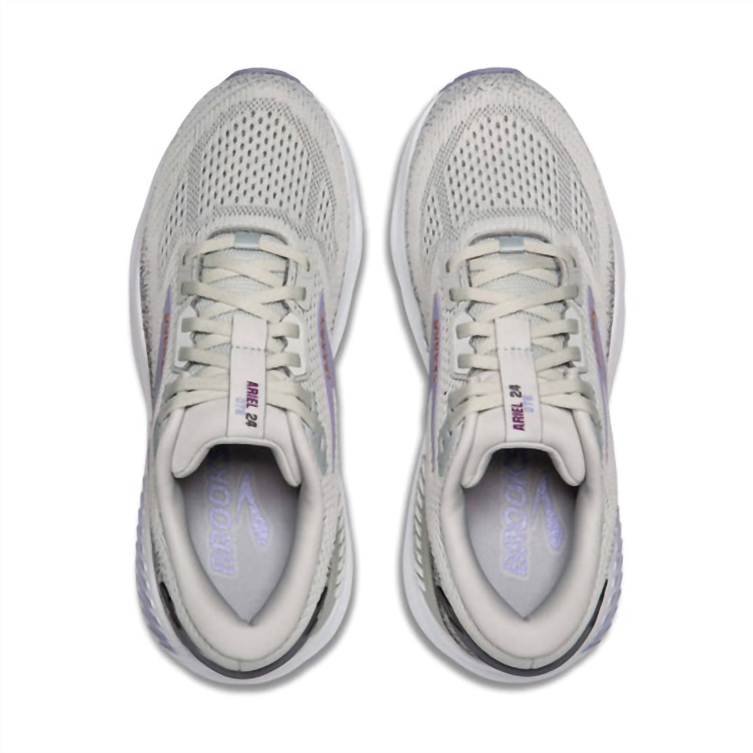 BROOKS Women's Ariel Gts 24 Shoe in mercury ebony sweet lavender - women's shoe - alternate view
