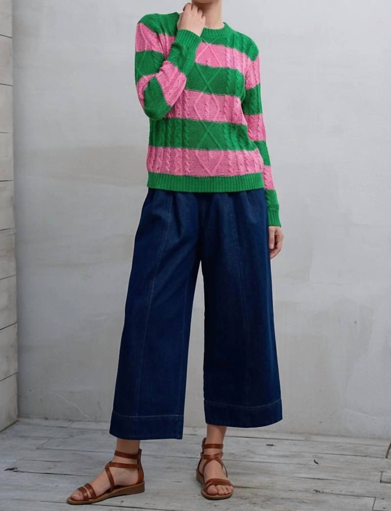 61 Jane - Striped Lightweight Sweater