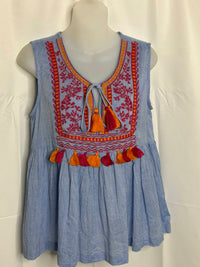Thml - Women's Sleeveless Embroidered Top