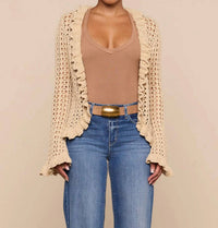 L'Agence - Solaris Crocheted Cardigan