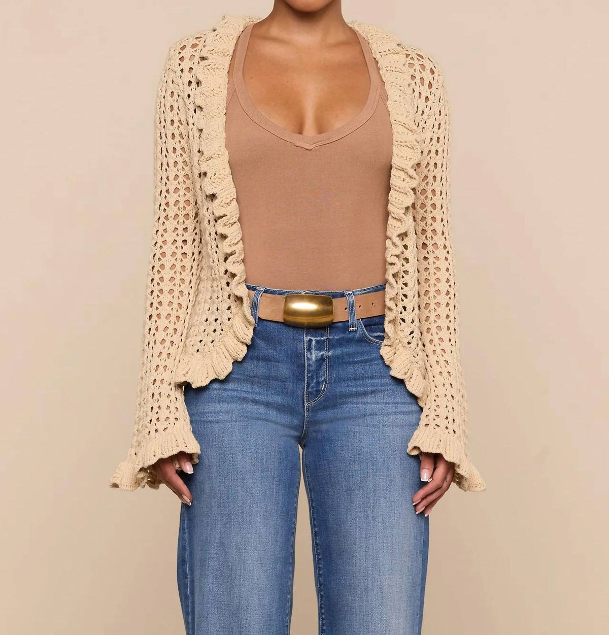 L'Agence - Solaris Crocheted Cardigan